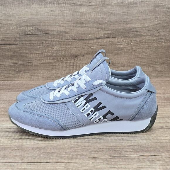 Bikkembergs Jonas Men’s Size 9.5 Gray Suede Fabric Low-Top Sneakers (8013136) - Picture 3 of 9